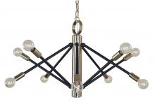  4687 PN/MBLACK - 10-Light Felix Dining Chandelier