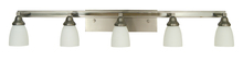  4785 SP/PN - 5-Light Satin Pewter/Polished Nickel Mercer Sconce