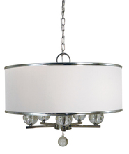  4998 SP - 5-Light Satin Pewter  Glamour Chandelier