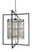  5338 BN/MBLACK - 10-Light Brushed Nickel/Matte Black Hannah Foyer Chandelier