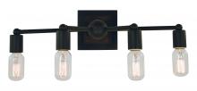  5404 MBLACK - 4-Light Matte Black Modern Farmhouse Sconce