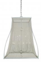  5509 SP/PN - 9-Light Satin Pewter/Polished Nickel Harrison Foyer Chandelier