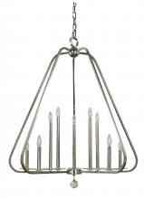  5510 PN - 10-Light Polished Nickel Triangulum Foyer Chandelier