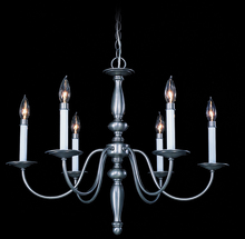  7916 PB - 6-Light Polished Brass Jamestown Dining Chandelier