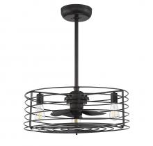  M2007ORB - 14" 3-Light Fan D'Lier in Oil Rubbed Bronze