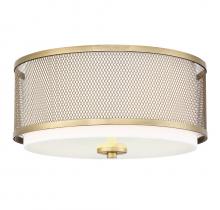  M60018NB - 3-Light Ceiling Light in Natural Brass