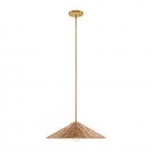  M7041NB - 1-Light Pendant in Natural Brass