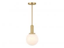  M7050NB - 1-Light Pendant in Natural Brass