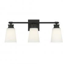 Savoy House Meridian M80055MBK - 3-Light Bathroom Vanity Light in Matte Black