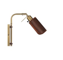  M90062NB - 1-Light Adjustable Wall Sconce in Natural Brass