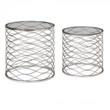 Uttermost 24628 - Uttermost Aida Iron Cage Accent Tables, S/2