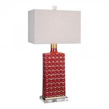 Uttermost 27275-1 - Uttermost Alimos Glazed Red Ceramic Lamp