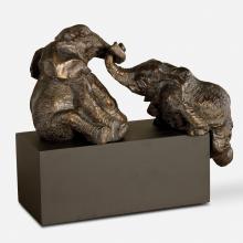  19473 - Playful Pachyderms Bronze Figurines