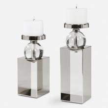  17561 - Uttermost Lucian Nickel Candleholders, Set/2