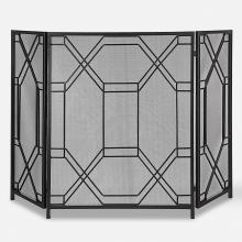  17982 - Rosen Geometric Fireplace Screen