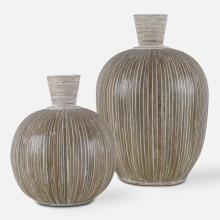 Uttermost 17990 - Uttermost Islander White Washed Vases, S/2