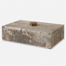  18153 - Griseus Travertine Stone Box