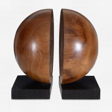  17128 - Uttermost Teak And Noir Bookends Set/2