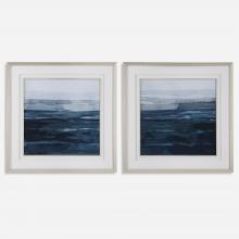  32270 - Rising Blue Abstract Framed Prints, Set/2