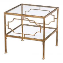  24477 - Genell Gold Cube Table