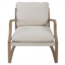  23712 - Melora Solid Oak Accent Chair