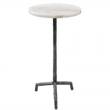  22897 - Uttermost Puritan White Marble Drink Table