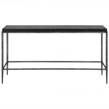  22969 - Uttermost Crescendo Black Concrete Console Table