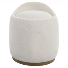  23186 - Swirl Swivel Sheepskin Ottoman