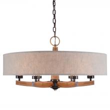  21331 - Woodall 6 Light Drum Chandelier