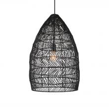  21588 - Uttermost Nandi 1 Light Woven Black Pendant