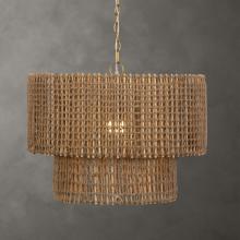  21595 - Uttermost Biswas Woven Jute 1 Light Pendant