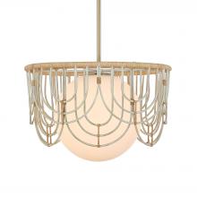  21605 - Uttermost Arches 1 Light Rattan Pendant