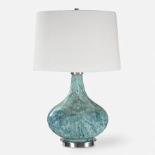  27076 - Celinda Blue Gray Glass Lamp