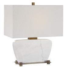 Uttermost 27910-1 - Uttermost Genessy White Marble Table Lamp