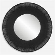  09823 - Sailor's Knot Black Round Mirror