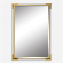  09879 - Malik White & Gold Mirror