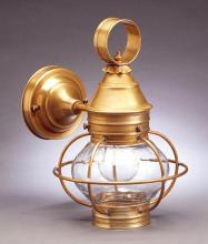  2515-AB-MED-CLR-NS - Caged Onion Wall  Antique Brass Medium Base Socket Clear Glass No Scroll