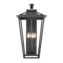  45476/4 - Main Street 28'' High 4-Light Outdoor Sconce - Black