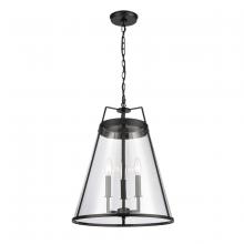  82275/3 - Judy 16'' Wide 3-Light Pendant - Matte Black