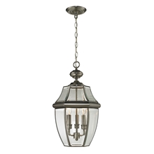  8603EH/80 - Thomas - Ashford 12'' Wide 3-Light Outdoor Pendant - Antique Nickel