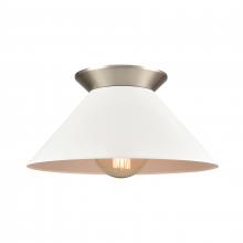  89993/1 - Cavendish 16'' Wide 1-Light Semi Flush Mount - Brushed Nickel