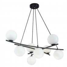  9680-ADB-OP - Perch 41.25'' Wide 8-Light Chandelier - Acid Dipped Black