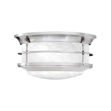  SL928378 - Thomas - Outdoor Essentials 11.25'' Wide 2-Light Outdoor Flush Mount - Brushed Nickel